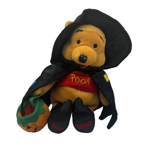 Disney Winnie The Pooh Halloween Plush Witch 2000 Bear Collectible Toy - Picture 1 of 8